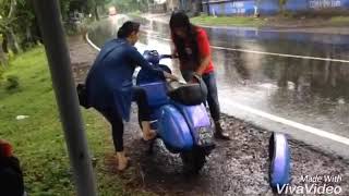 Perjuangan para ladies Scooter  vespa extreme Lombok [upl. by Yona]