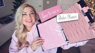 BINDER PLANNER SET UP  PLAN WITH ME [upl. by Analeh]