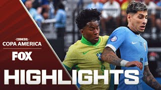 Uruguay vs Brazil Highlights  2024 Copa América  Quarterfinals [upl. by Inor605]