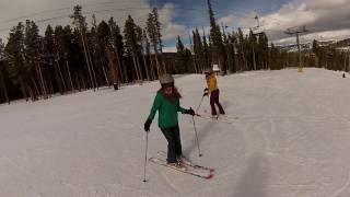 Skiing Silverthorne at Breckenridge with Cassie Sable Stewart and Kirby [upl. by Nashoma]