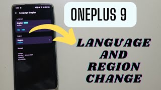 Oneplus 9 How To Change Region And Language [upl. by Petrina]