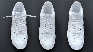 5 WAYS HOW TO LACE NIKE AIR FORCE 1 LOW [upl. by Aroon]