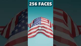 🇺🇸 USA Flag Cloth Simulation blender shorts simulation america [upl. by Anisamoht]