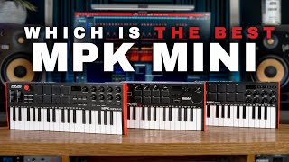 Akai MPK Mini Plus vs MPK Mini Play vs MPK Mini mk3  Midi Keyboard Comparison [upl. by Arondel997]