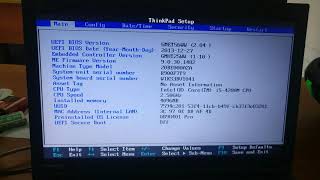 Lenovo ThinkPad T540p BIOS Demonstration [upl. by Selohcin]