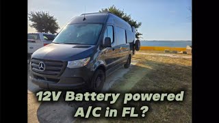 DIY 12v mini split AC custom underbody mounted on a Sprinter Van Treeligo Chinese air conditioner [upl. by Ylloh]