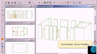 Modeleur Solide 3D  Affichage en Arêtes Cachées avec DesignCAD [upl. by Assenej]