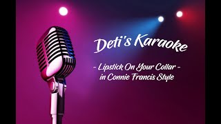 Lipstick On Your Collar  Connie Francis  Karaoke [upl. by Sacram219]