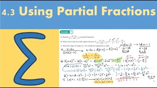 43 Using Partial Fractions PURE 2  Chapter 4 Binomial expansion [upl. by Brenner]