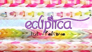 NEW REVERSIBLE Ecliptica Rainbow Loom Bracelet Tutorial  How To [upl. by Hyacintha40]