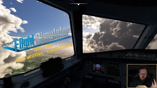 MSFS2020🛫  DUS  FRA  Commercial Flight  Heavy Weather FaceCam [upl. by Redneval384]