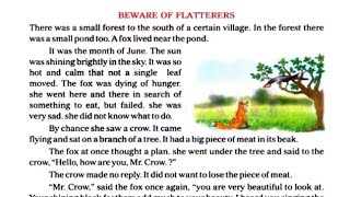 English Story quot Beware Of Flatterersquot help to understand English grammar structures [upl. by Ahseenal]