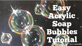 How to Paint Bubbles Easy Acrylic Tutorial for Beginner and advanced artists [upl. by Laveen]