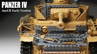 PANZER IV AusfH  Part 1  135 TAMIYA  Tank Model   model building [upl. by Latreece]