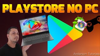 🟢Como Baixar PLAY STORE Para PC 2023  Instalar GOOGLE PLAY no Mac WINDOWS 7 8 10 11 Atualizado [upl. by Lucine89]