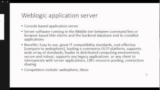 Oracle weblogic server fundamentals 1 Introduction to weblogic server [upl. by Landau]