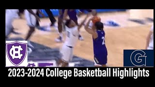 Holy Cross vs Georgetown Basketball Highlights 11 11 2023 [upl. by Eillor]