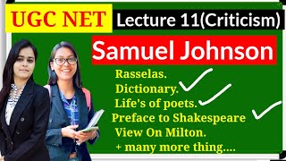 Samuel Johnson Lifes of poets Rasselas Views on Milton Metaphysical poets Enlightenment age [upl. by Adiazteb]