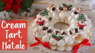 CREAM TART DI NATALE Ricetta Facile di Benedetta  Christmas Cream Tart Cake Easy Recipe [upl. by Elokcin]