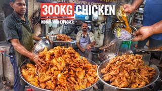 India’s Highest Selling Fried Chicken  300Kg Fried Chicken Sell Everyday  Street Food India [upl. by Nikaniki]