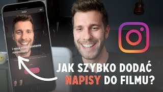 Jak dodać napisy do filmu na Instagramie i nie tylko — Szybko i automatycznie [upl. by Leirbma]