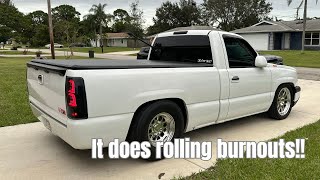 How much of a difference do drag radials make Turbo Silverado vs street tires [upl. by Schwab178]