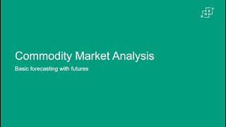 Basic commodity forecasting with futures regression and RMSE in Excel [upl. by Karub]