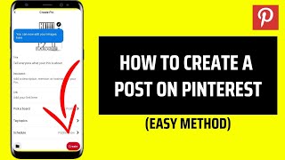 How To Create A Post On Pinterest [upl. by Ttam]