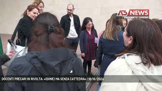 DOCENTI PRECARI IN RIVOLTA «IDONEI MA SENZA CATTEDRA»  18102024 [upl. by Wiedmann]