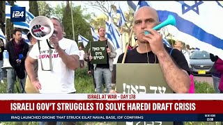 As Haredi party fails to reach IDF draft deal Israeli government in crisis [upl. by Trautman37]