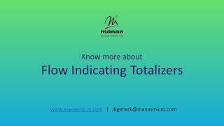 What is Flow Indicating Totalizer [upl. by Asial]