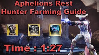 Destiny 2  Aphelions Rest Hunter Legend Lost Sector Guide  Fast and Easy Farm [upl. by Nadnarb]