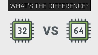 32bit vs 64bit CPU  Explained [upl. by Sunderland418]