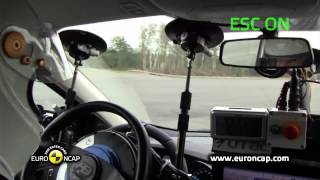 Euro NCAP  Ford Kuga  2012  ESC test [upl. by Huff69]