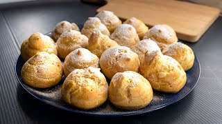 Easy Profiteroles Recipe  How to Make Profiteroles [upl. by Nemracledairam517]