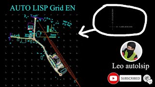 Autolisp for make Grid EN  Latitude and longitude [upl. by Euginimod]