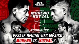 Pesaje oficial UFC México [upl. by Esya440]