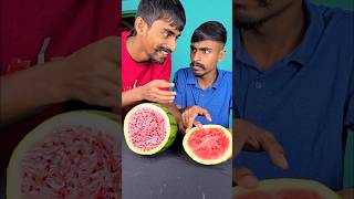 Watermelon Prank with One of the Twin Brothers 😂🤣 shorts Surprise Challenge [upl. by Anny933]