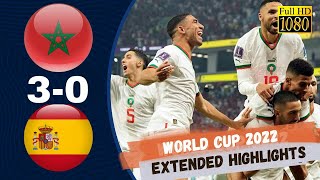 Morocco vs Spain 30  Fifa World Cup 2022 Qatar  All Goals amp Extended Highlights [upl. by Philemon]