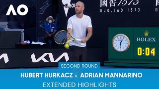 Hubert Hurkacz v Adrian Mannarino Extended Highlights 2R  Australian Open 2022 [upl. by Tamanaha]