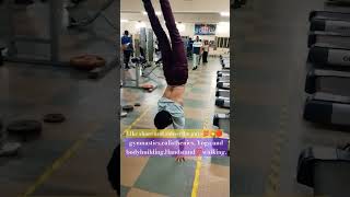 Calisthenics in public gymnasticsbodybuildingyoga [upl. by Ynaffet]