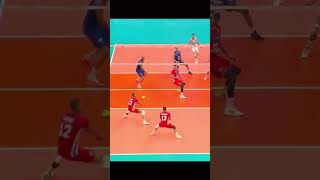 Right in the corner volleyball volleyballworld epicvolleyball volley italy czechrepublic [upl. by Metabel]