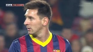 Barcelona vs Getafe 40 All Goals amp Highlights 08012014 Messi is back [upl. by Lamont]