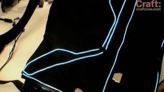 Tron Bag with EL Wire [upl. by Alidis711]