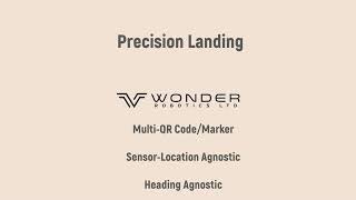 Wonderland Smart Precision Landing MultiQR Demonstration [upl. by Aerdnahs]