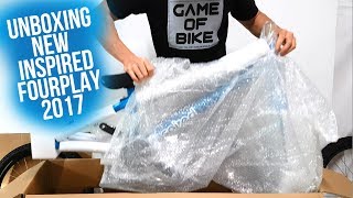 UNBOXING  INSPIRED FOURPLAY PRO 201718 METALLIC BLUE  STREET TRIAL [upl. by Thessa]