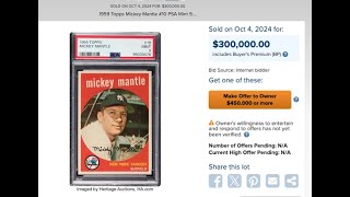 High Rollers The 10 Highest Sportscard Sales from the Latest Heritage Auction [upl. by Jonie]