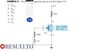 👨‍💻Configuración de polarización fija FET 🤖 [upl. by Nitsirt]