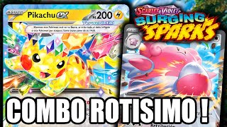 El Nuevo PIKACHU ex Esta ROTÍSIMO OHKO a TODO el META SURGING SPARKS POKEMON TCG LIVE [upl. by Zetrauq]