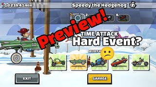 New Team Event Preview  Speedy the Hedgehog Hill Climb Racing 2 [upl. by Ives268]